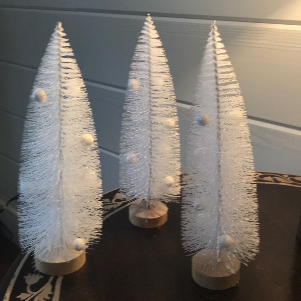 Set of 3 Bottle Brush Trees - Picture 3 of 10